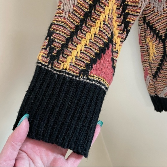 APRICOT Fair Isle Multi Coloured Crew Sweater, Size S - Picture 5 of 6